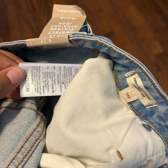 New Madewell Curvy Perfect Vintage Straight jeans - Picture 5 of 10